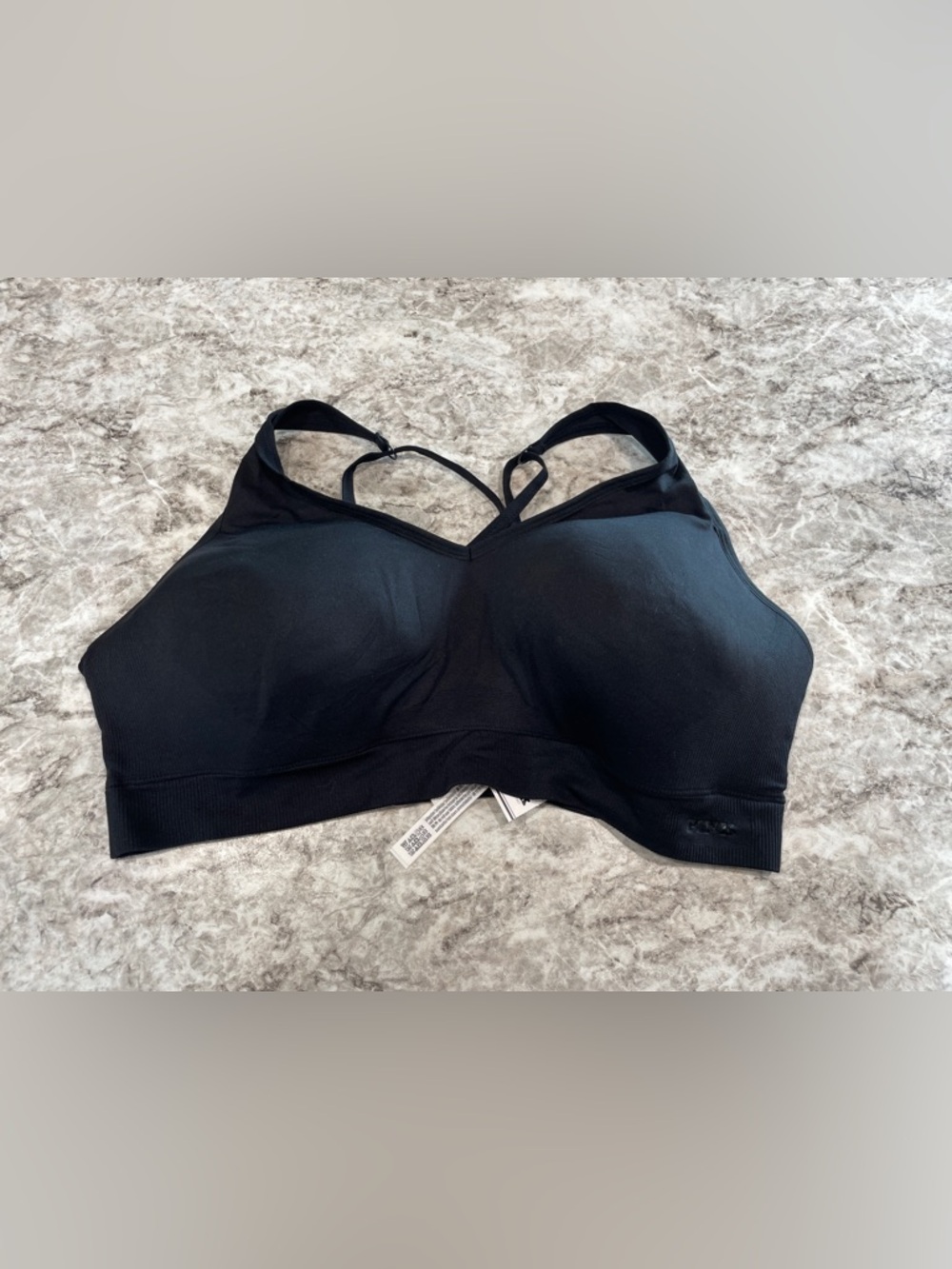 PINK Victoria's Secret Black Cross-Back Wireless Bra size XL NWT